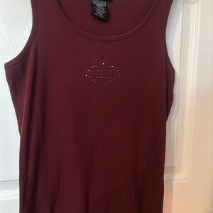 Women's Burgundy Tank Top